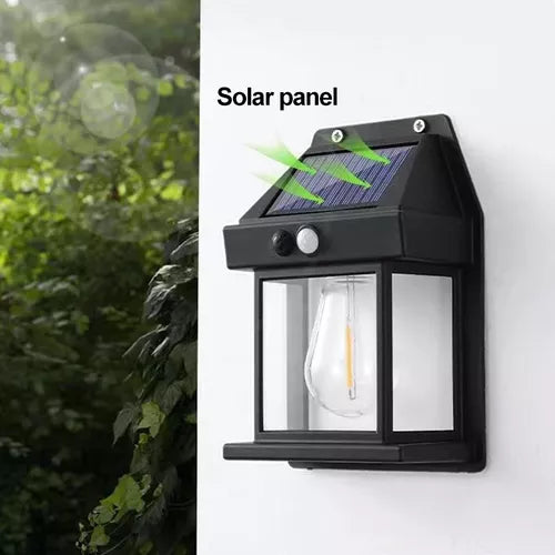 Farol solar de pared con sensor de movimiento 🔥